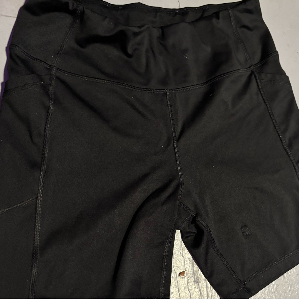 Women’s black biker shorts